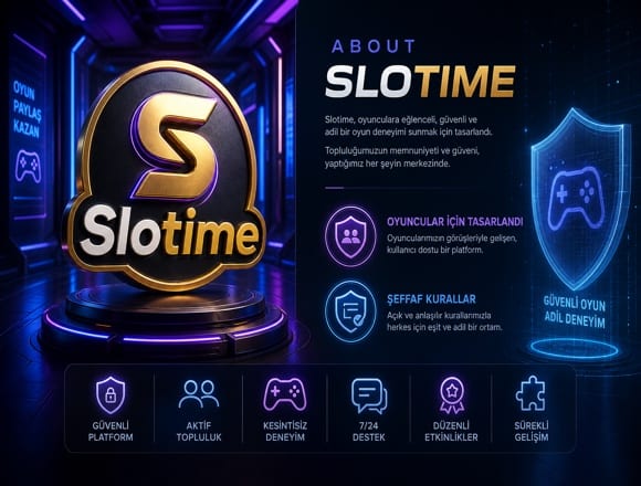 Slotime platform arayüz tanıtım görseli
